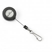 Рулетка Durable, с карабином, для бейджа или для ключей, вытягивается на 80 см
